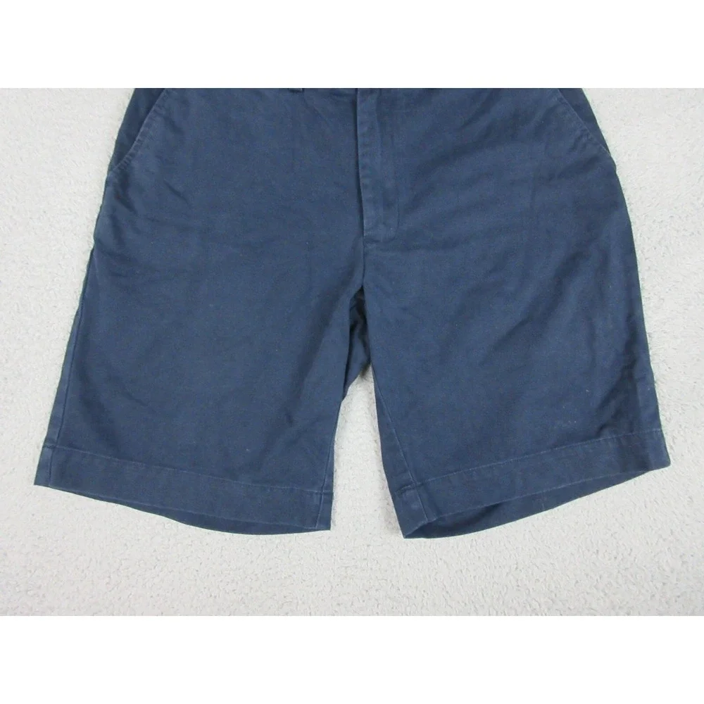 VTG Polo Ralph Lauren Shorts Mens 31 Blue Cotton Prospect Chino 10 Inseam Casual